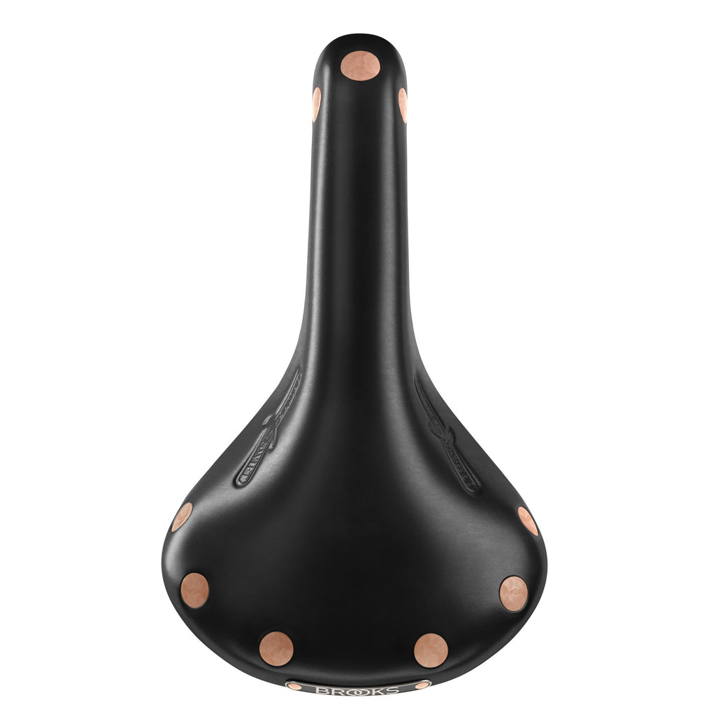 Brooks Swift Ledersattel in schwarz mit verchromtem Rahmengestell