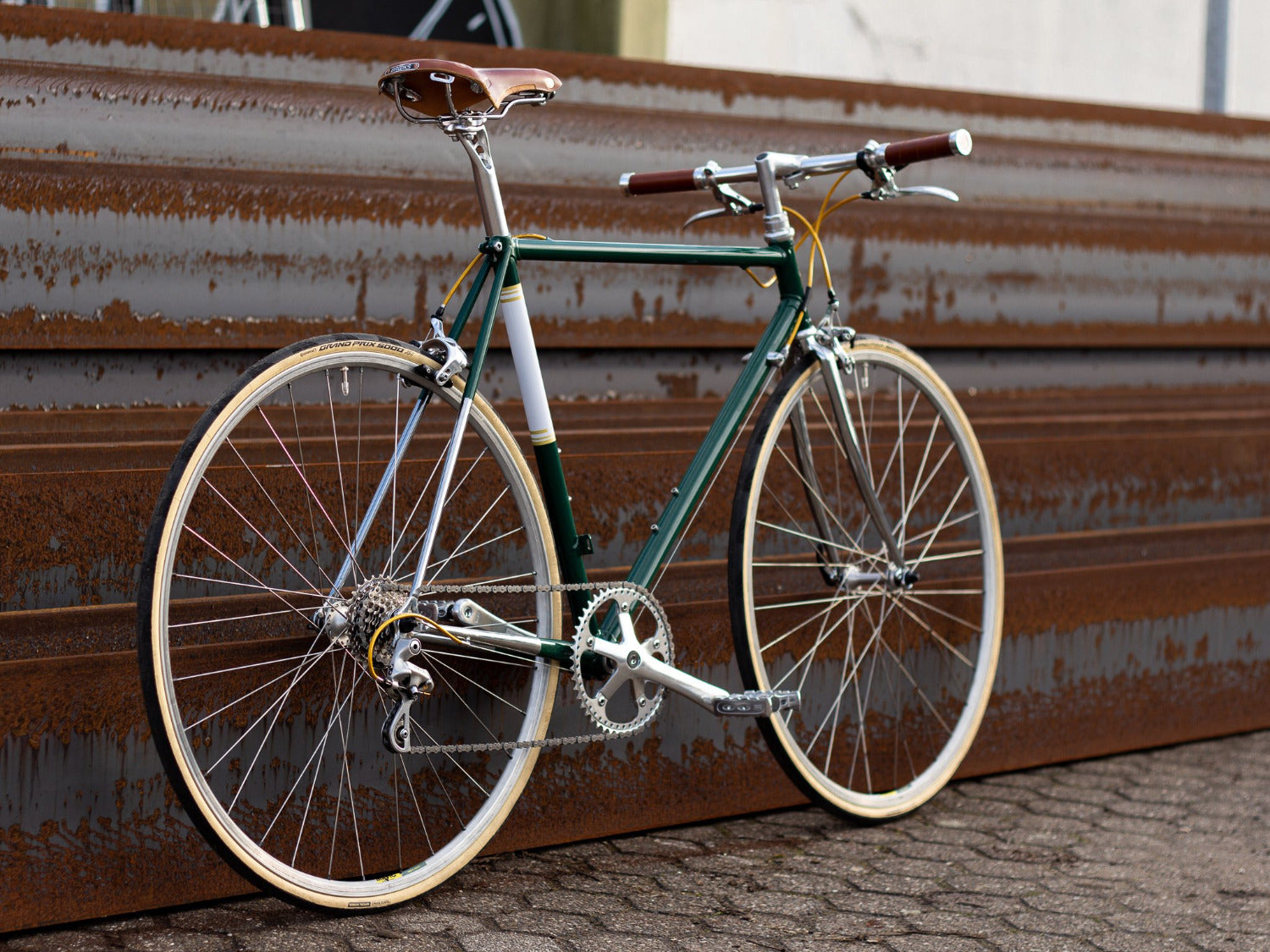 retro rennrad rahmen Gold Limited Vintage Stahl Rennrad NOS Bianchi – upcycles-wunschrad